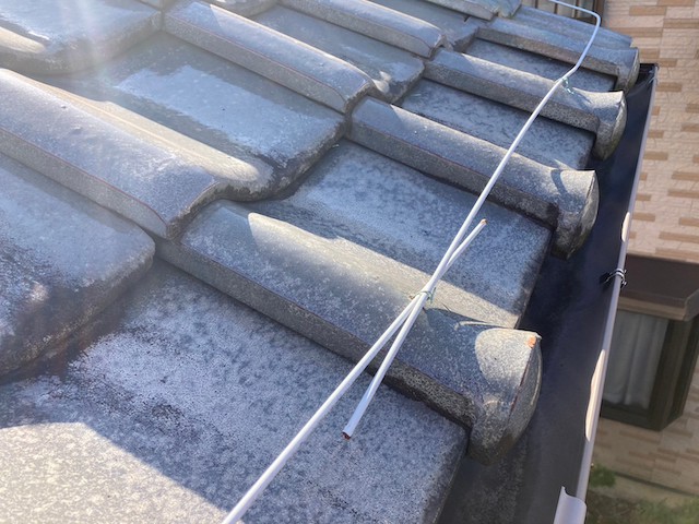 軒先の番線修理